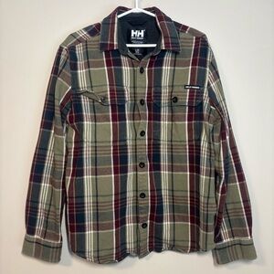 Helly Hansen Multicolor Plaid Button-Up Shirt heavy duty new without tag.